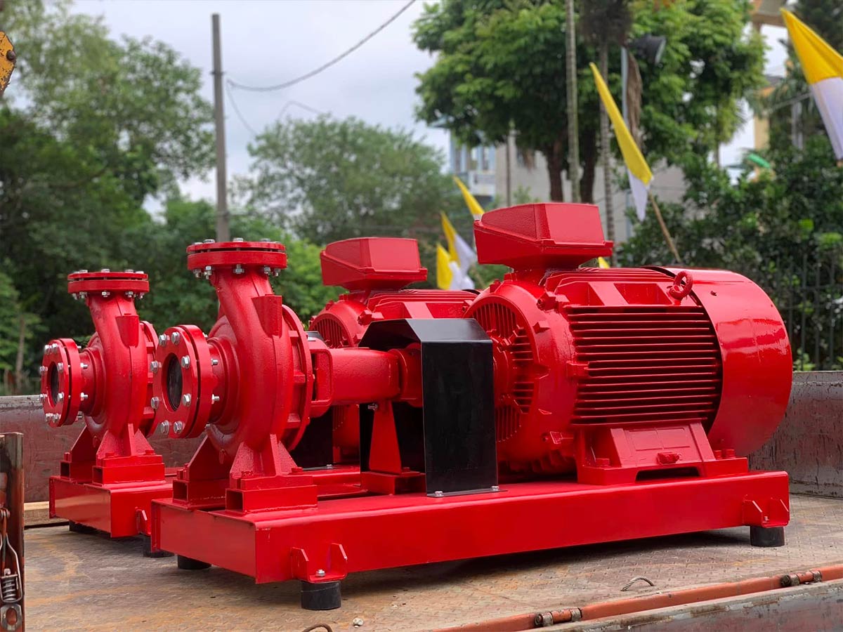 Máy bơm chữa cháy VNPY động cơ điện trục rời HLR100-250/90 90kW - Ảnh 3
