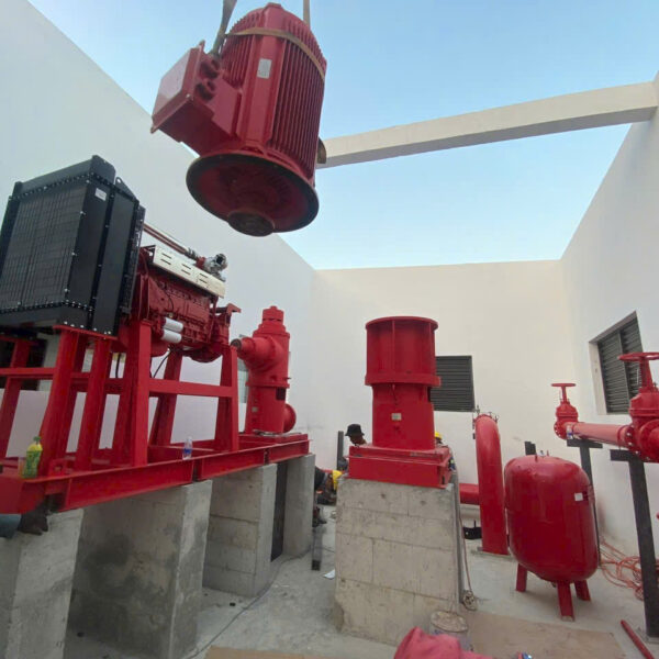 Alternative view of Máy bơm chữa cháy Turbine trục đứng QC-02 132kW